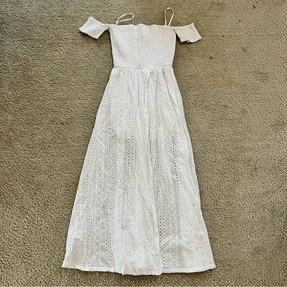 J.O.A. | Dresses | Joa White Eyelet Dress | Poshmark
